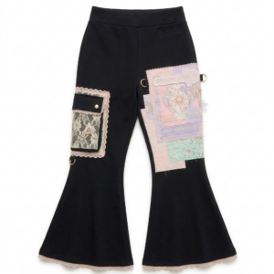 Black flare pants